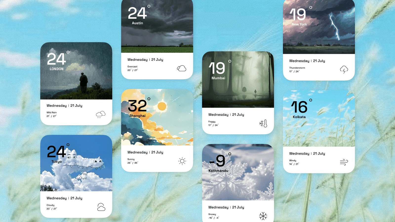 Immersive Weather Widget Concept